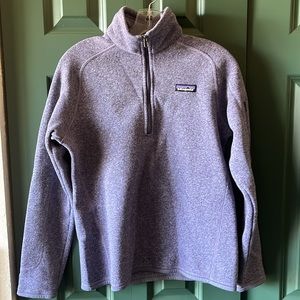 Purple Patagonia Zip Pullover
